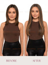Dark Brown (#2ash) Bone Straight Genius Weft Hair Extensions 100g - Factory Direct Vietnam / AZ Hair Vietnam
