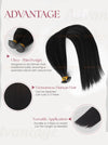 Jet Black (#1) Bone Straight Genius Weft Hair Extensions 100g - Raw Vietnamese Hair / AZ Hair Vietnam
