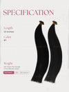 Jet Black (#1) Bone Straight Genius Weft Hair Extensions 100g - Raw Vietnamese Hair / AZ Hair Vietnam