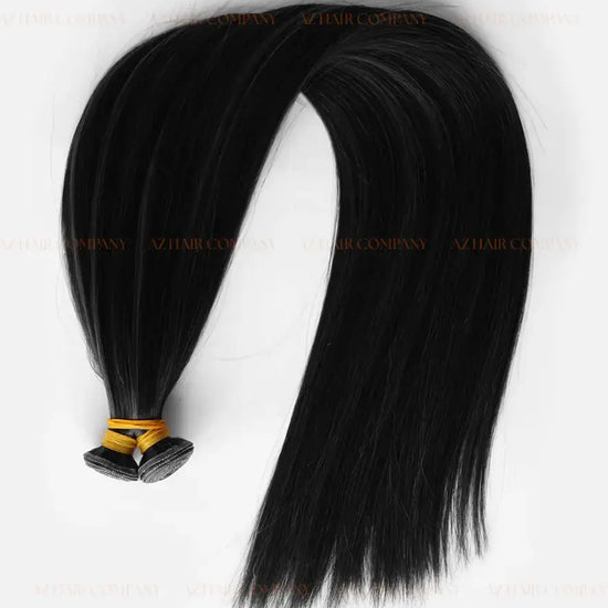 Jet Black (#1) Bone Straight Genius Weft Hair Extensions 100g - Raw Vietnamese Hair / AZ Hair Vietnam