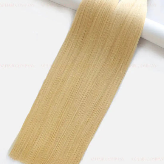 Light Blonde (#613) Bone Straight Genius Weft Hair Extensions 100g - Direct Factory Vietnam / AZ Hair Vietnam