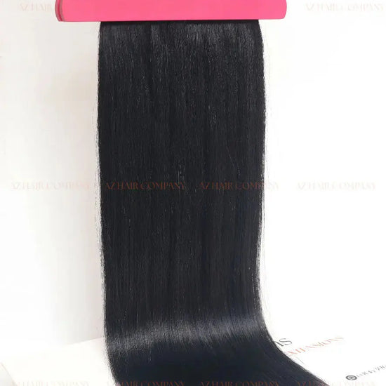 Jet Black (#1) Bone Straight I - Tip Hair Extension 100g - AZ Hair Vietnam Factory / AZ Hair Vietnam