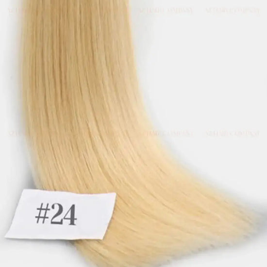 Light Blonde ( #24) Bone Straight I-Tip Hair Extensions 100g - Direct Factory Vietnam / AZ Hair Vietnam