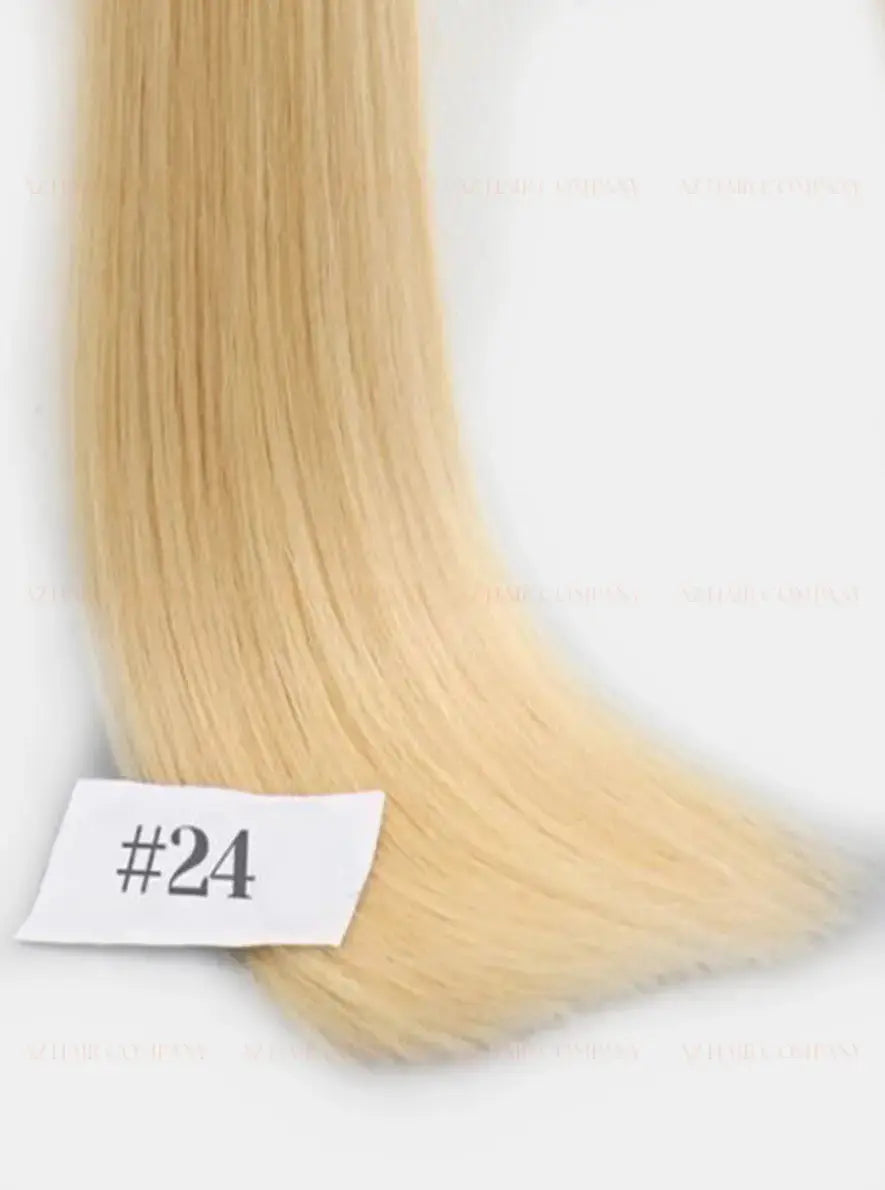 Light Blonde ( #24) Bone Straight I-Tip Hair Extensions 100g - Direct Factory Vietnam / AZ Hair Vietnam
