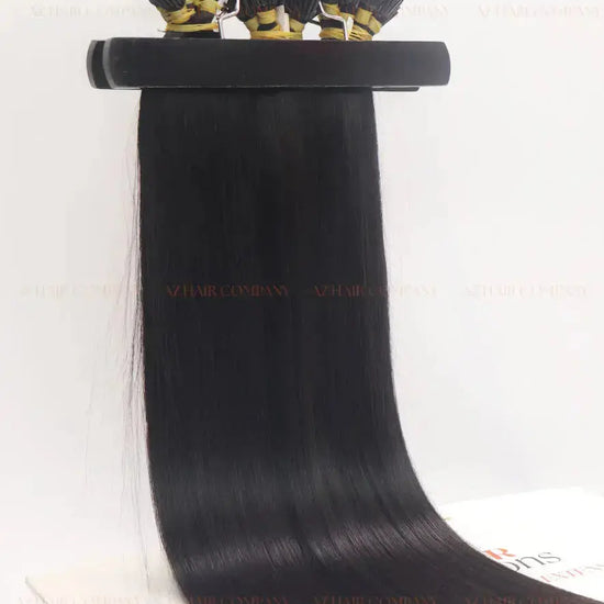 Natural Black (#1B) Bone Straight I - Tip Hair Extensions 100g - Single Donor Vietnamese Hair / AZ Hair Vietnam