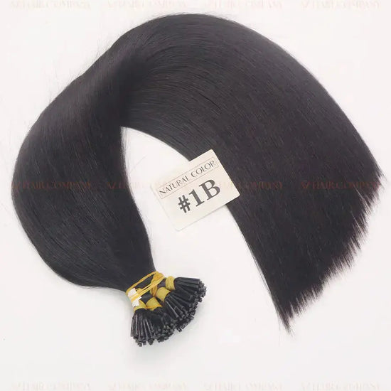 Natural Black (#1B) Bone Straight I - Tip Hair Extensions 100g - Single Donor Vietnamese Hair / AZ Hair Vietnam