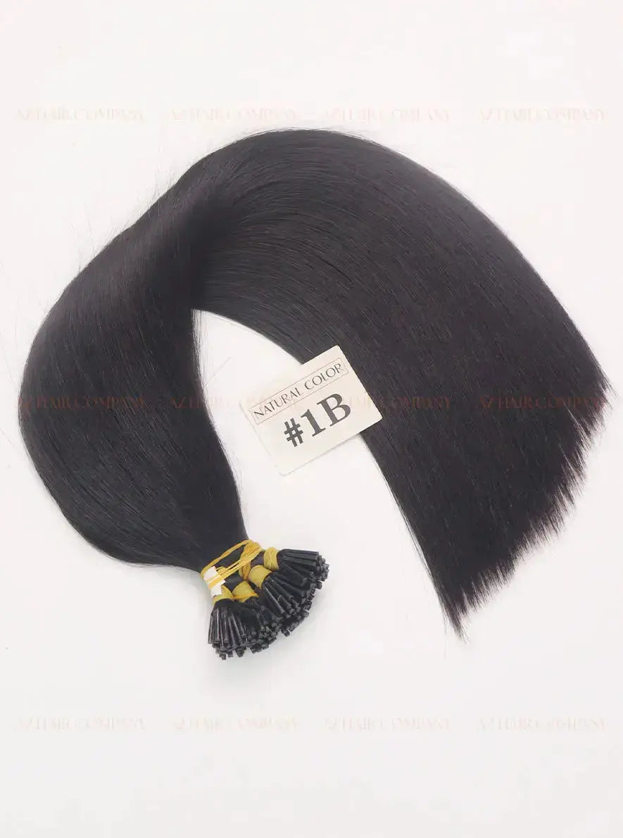 Natural Black (#1B) Bone Straight I - Tip Hair Extensions 100g - Single Donor Vietnamese Hair / AZ Hair Vietnam
