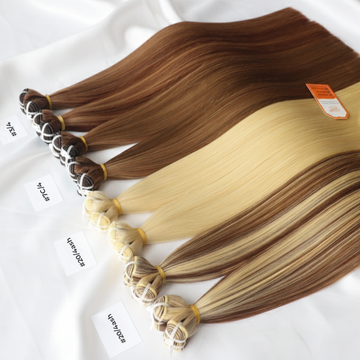 Bone Straight Machine Weft Hair Extensions 100g / AZ  Hair Vietnam