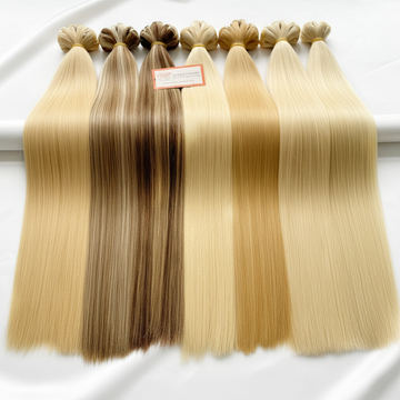 Bone Straight Machine Weft Hair Extensions 100g / AZ  Hair Vietnam