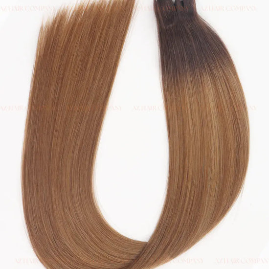 Balayage (#4/#4C) Bone Straight Machine Weft Hair Extensions 100g - 100% Vietnamese Human Hair / AZ Hair Vietnam
