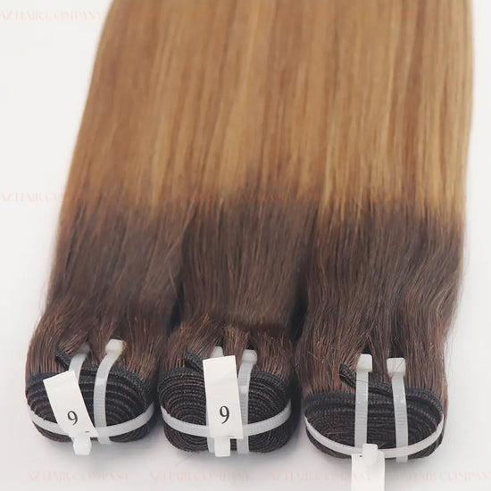 Balayage (#4/#4C) Bone Straight Machine Weft Hair Extensions 100g - 100% Vietnamese Human Hair / AZ Hair Vietnam