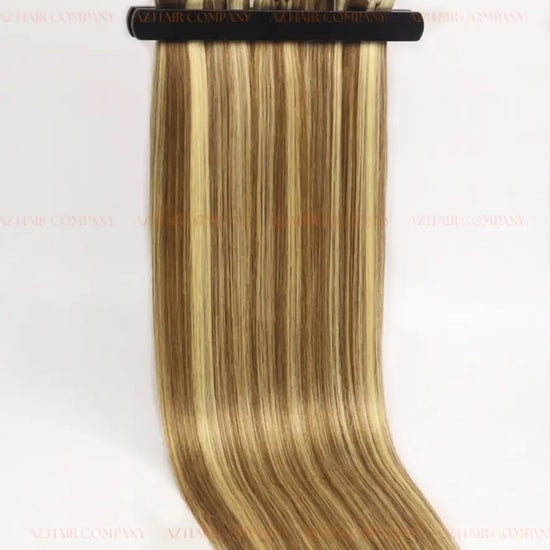 Highlight #silver/#4ash Bone Straight Machine Weft Hair Extensions 100g - 100% Vietnamese Human Hair / AZ Hair Vietnam