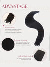 Jet Black (#1) Bone Straight Machine Weft Hair Extensions 100g - Raw Vietnamese Hair