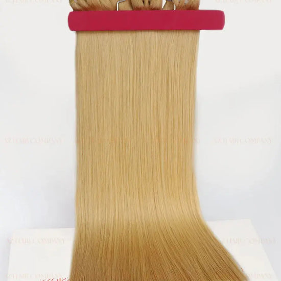 Light Blonde (#24C) Bone Straight Machine Weft Hair Extensions 100g - 100% Vietnamese Human Hair / AZ Hair Vietnam