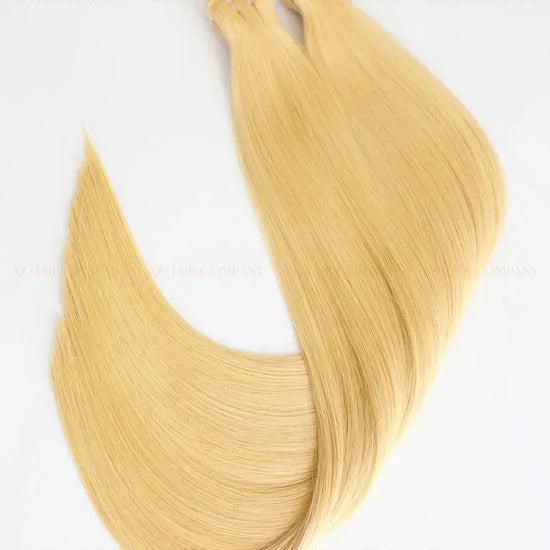 Light Blonde (#24C) Bone Straight Machine Weft Hair Extensions 100g - 100% Vietnamese Human Hair / AZ Hair Vietnam