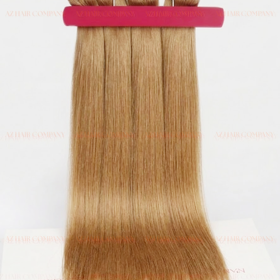 Light Brown #8ash Bone Straight Machine Weft Hair Extensions 100g - Single Donor Vietnamese Hair / AZ Hair Vietnam