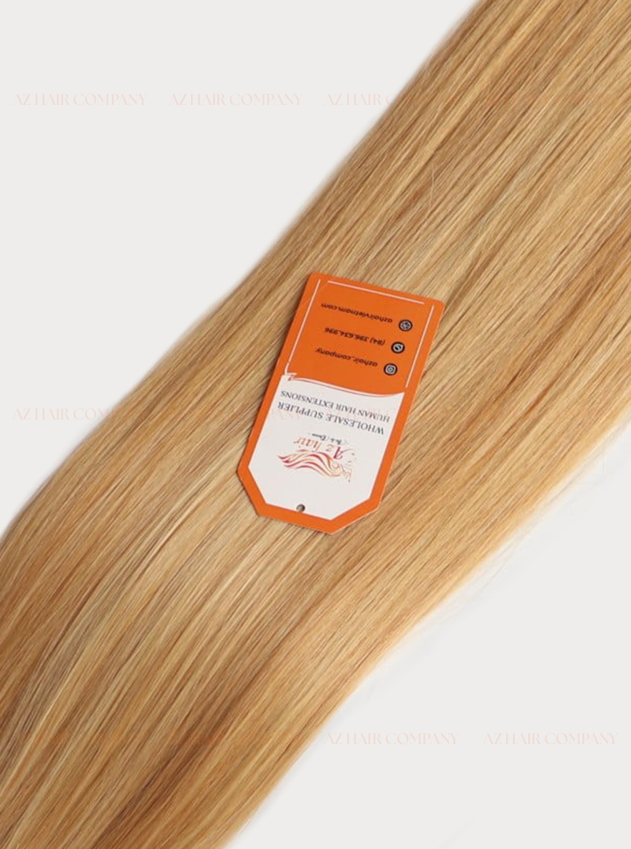 Light Brown #8ash Bone Straight Machine Weft Hair Extensions 100g - Single Donor Vietnamese Hair / AZ Hair Vietnam