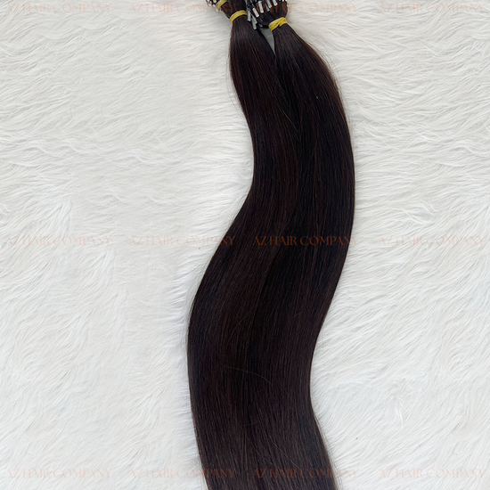 Light Brown #2C Bone Straight Micro Loop Hair Extensions 100g - 100% Vietnamese Human Hair / AZ Hair Vietnam