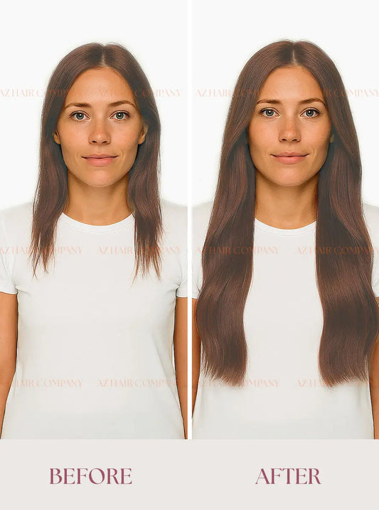 Dark Brown (#2C) Bone Straight Nano Tip Hair Extensions 100g - 100% Raw Vietnamese Human Hair / AZ Hair Vietnam