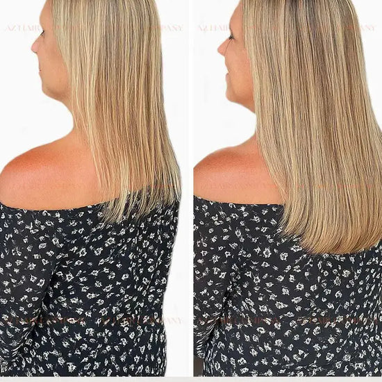 Highlight (#7C/18B) Bone Straight Nano Tip Hair Extensions 100g - Vietnamese Human Hair / AZ Hair Vietnam
