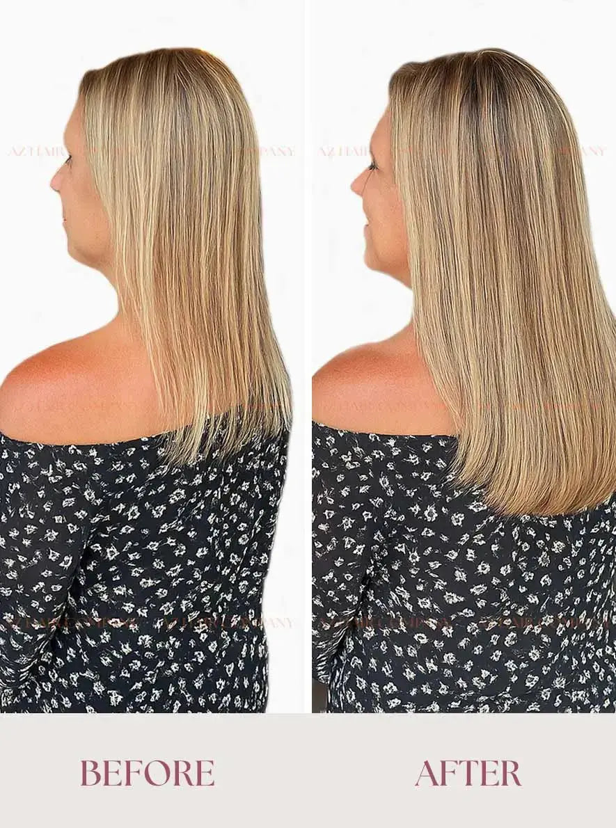 Highlight (#7C/18B) Bone Straight Nano Tip Hair Extensions 100g - Vietnamese Human Hair / AZ Hair Vietnam