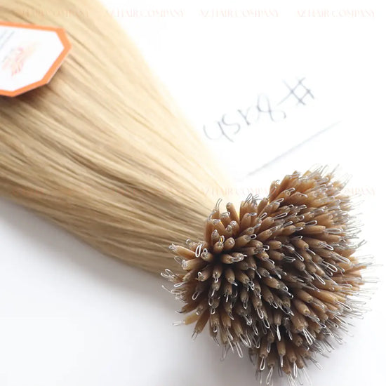 Light Brown #8ash Bone Straight Nano Tip Hair Extensions 100g - Vietnam Raw Hair /  AZ Hair Vietnam