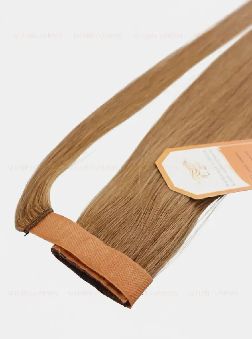 Light Brown (#4) Bone Straight Ponytail Hair Extensions 1pcs - AZ Hair Factory / AZ Hair Vietnam