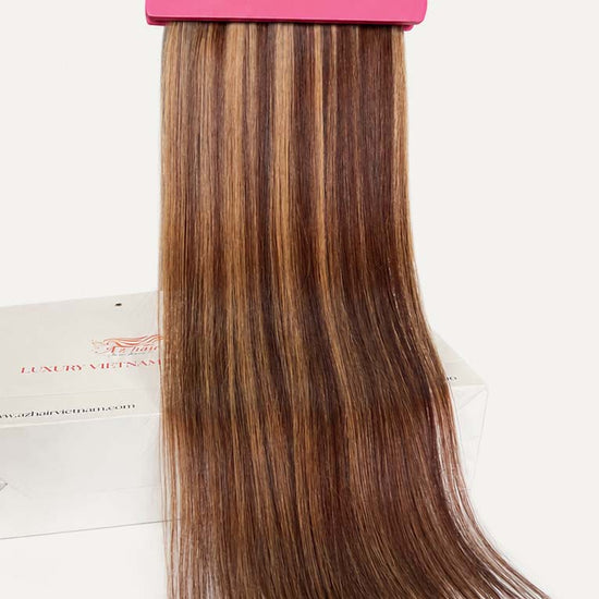 Dark Brown #2ash/#4ash Straight Regular Clip In Hair Extensions 7pcs 150g Hero