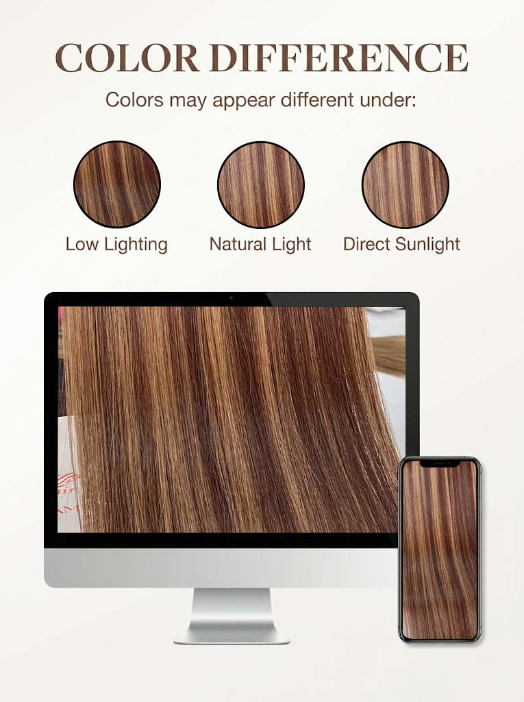 Dark Brown #2ash/#4ash Straight Regular Clip In Hair Extensions 7pcs 150g