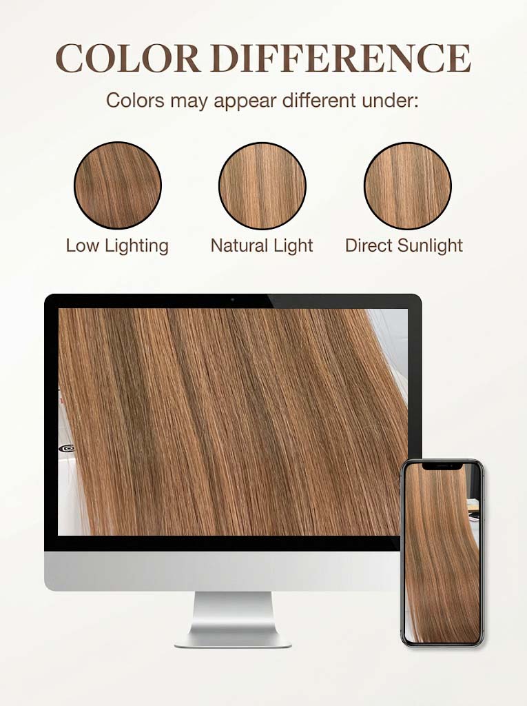 Highlight (#4/#7C) Regular Clip In Hair Extensions 150g