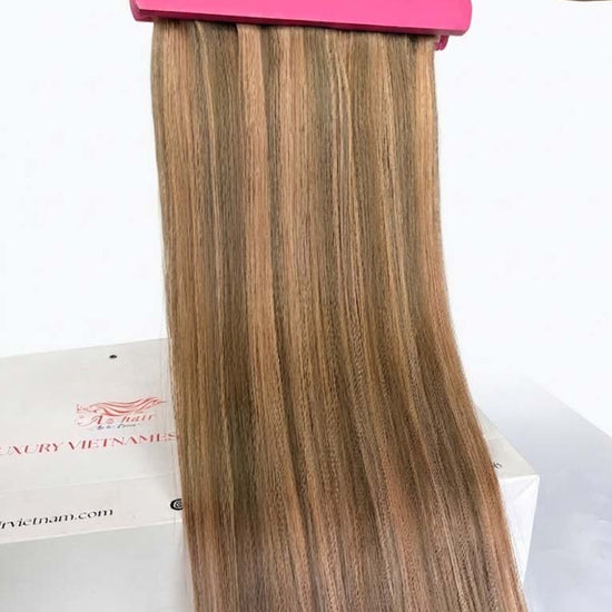 Highlight (#4/#7C) Regular Clip In Hair Extensions 150g