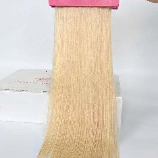 Light Blonde #613 Regular Clip In Hair Extensions 150g Hero