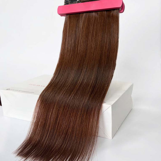 Light Brown #6C Regular Clip In Hair Extensions 150g