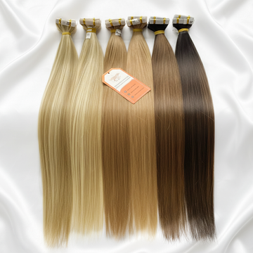 Bone Straight Regular Tape In Hair Extensions 100g / AZ Hair Vietnam
