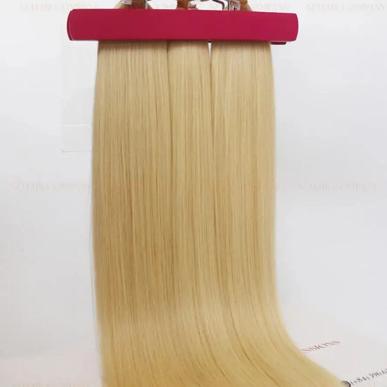 Light Blonde (#Gray) Bone Straight Regular Tape In Hair Extensions 100g - Vietnamese Raw Hair / AZ Hair Vietnam