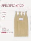 Light Blonde (#Gray) Bone Straight Regular Tape In Hair Extensions 100g - Vietnamese Raw Hair / AZ Hair Vietnam