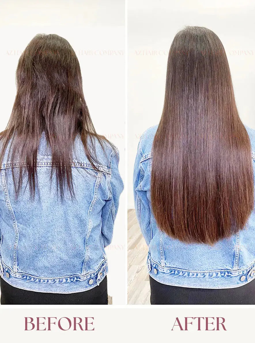 Dark Brown (#2C) Bone Straight Regular Tape In Hair Extensions 100g - AZ Hair Vietnam Factory / AZ Hair Vietnam