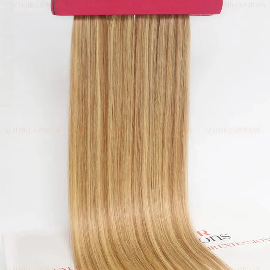 Highlight (#22C/#4) Bone Straight Regular Tape In Hair Extensions 100g -Vietnamese Human Hair /  AZ Hair Vietnam