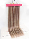 Highlight (#2ash/#60C) Bone Straight Regular Tape In Hair Extensions 100g - 100% Vietnamese Human Hair / AZ Hair Vietnam