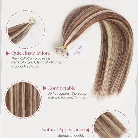 Highlight (#2ash/#60C) Bone Straight Regular Tape In Hair Extensions 100g - 100% Vietnamese Human Hair / AZ Hair Vietnam