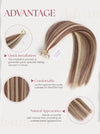 Highlight (#2ash/#60C) Bone Straight Regular Tape In Hair Extensions 100g - 100% Vietnamese Human Hair / AZ Hair Vietnam