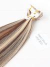 Highlight (#2ash/#60C) Bone Straight Regular Tape In Hair Extensions 100g - 100% Vietnamese Human Hair / AZ Hair Vietnam
