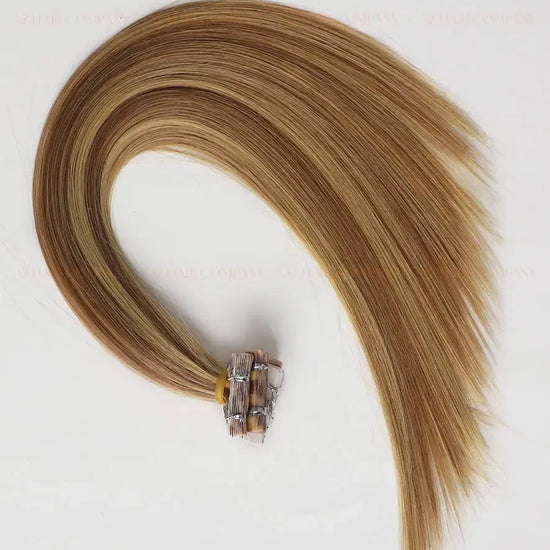 Highlight (#613/#5) Bone Straight Regular Tape In Hair Extensions 100g - 100% Vietnamese Human Hair / AZ Hair Vietnam