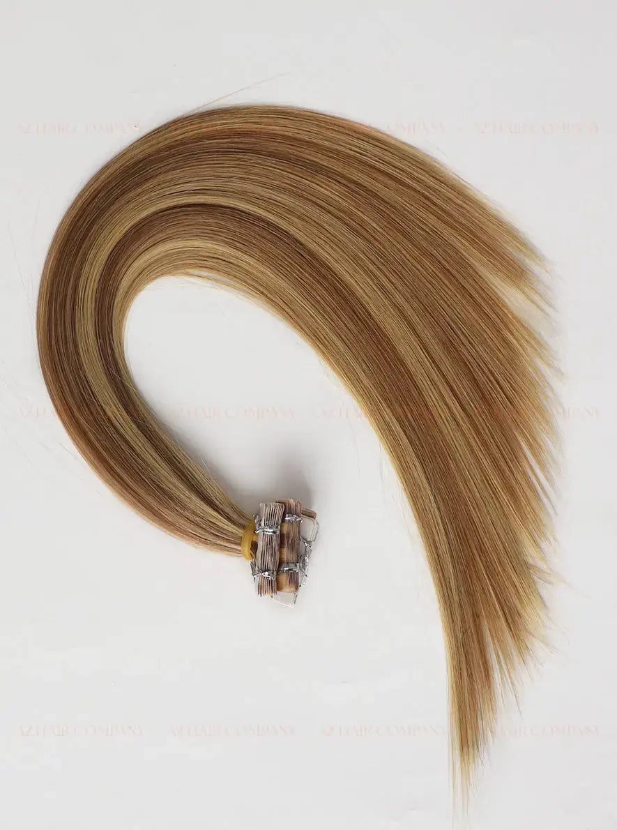 Highlight (#613/#5) Bone Straight Regular Tape In Hair Extensions 100g - 100% Vietnamese Human Hair / AZ Hair Vietnam
