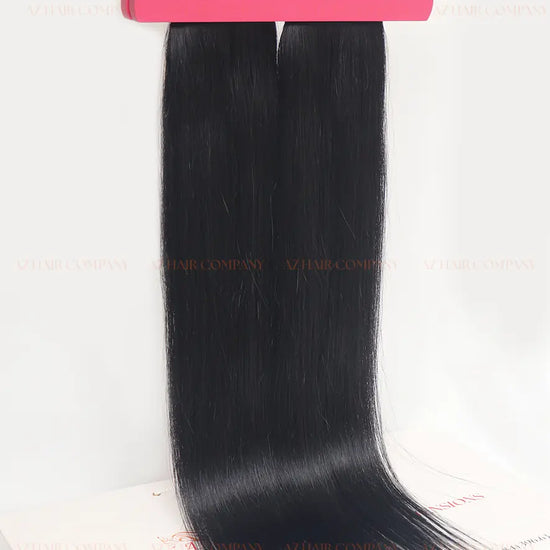 Jet Black (#1) Bone Straight Regular Tape In Hair Extensions 100g - Raw Vietnamese Hair / AZ Hair Vietnam
