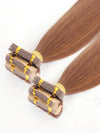Light Brown (#3) Bone Straight Regular Tape In Hair Extensions 100g - Single Donor Vietnamese Hair / AZ Hair Vietnam