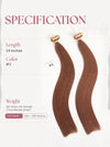 Light Brown (#3) Bone Straight Regular Tape In Hair Extensions 100g - Single Donor Vietnamese Hair / AZ Hair Vietnam