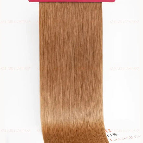 Light Brown (#4) Bone Straight Regular Tape In Hair Extensions 100g - AZ Hair Vietnam Factory / AZ Hair Vietnam