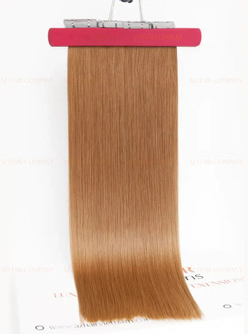 Light Brown (#4) Bone Straight Regular Tape In Hair Extensions 100g - AZ Hair Vietnam Factory / AZ Hair Vietnam