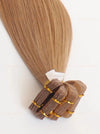 Light Brown (#4) Bone Straight Regular Tape In Hair Extensions 100g - AZ Hair Vietnam Factory / AZ Hair Vietnam